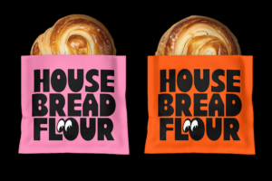 RICKA Font bread packaging
