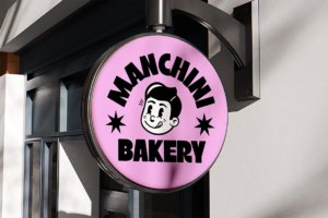 PORIS Font bakery signage design
