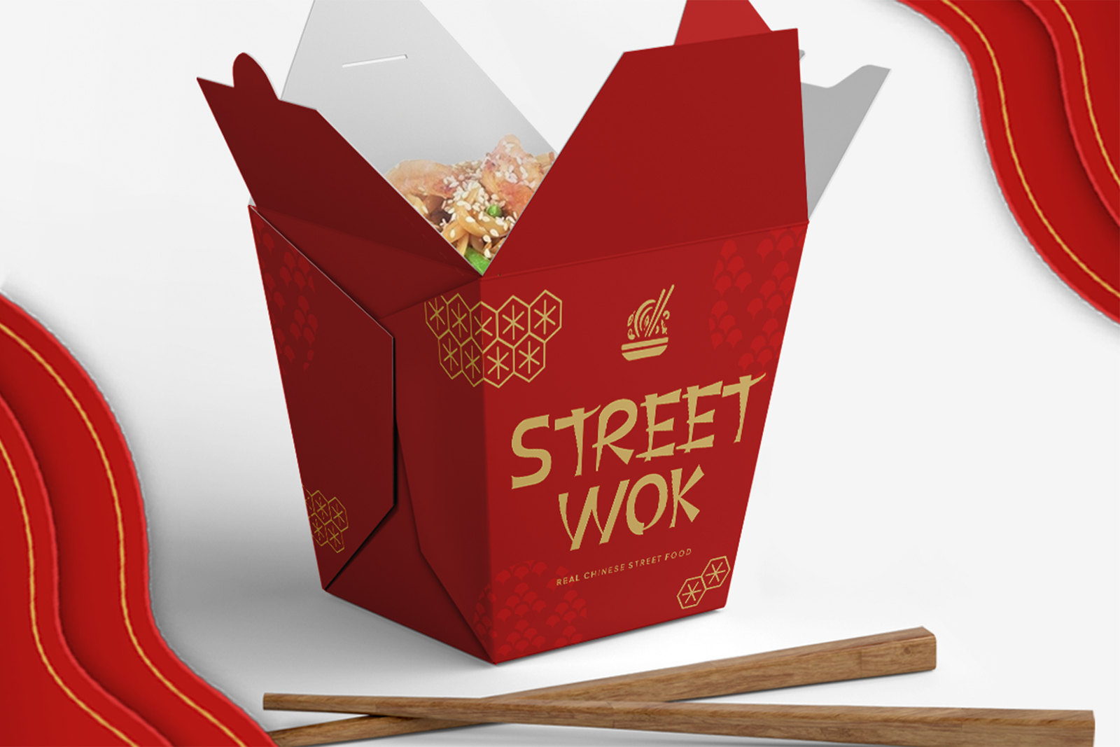 ZILONG Font food packaging design