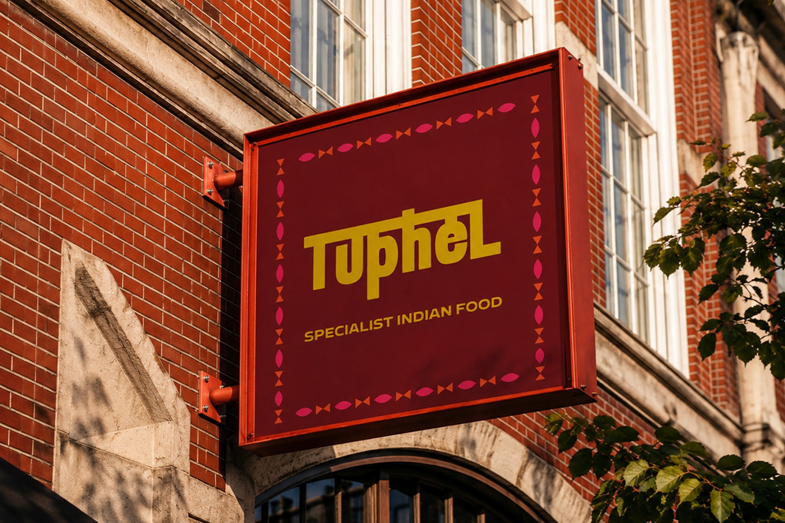 AKSHAYA Font restaurant signage design