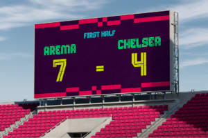 CUBARSI Font football scoreboard design