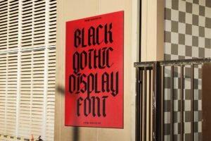 BLACKVILLE Font poster design