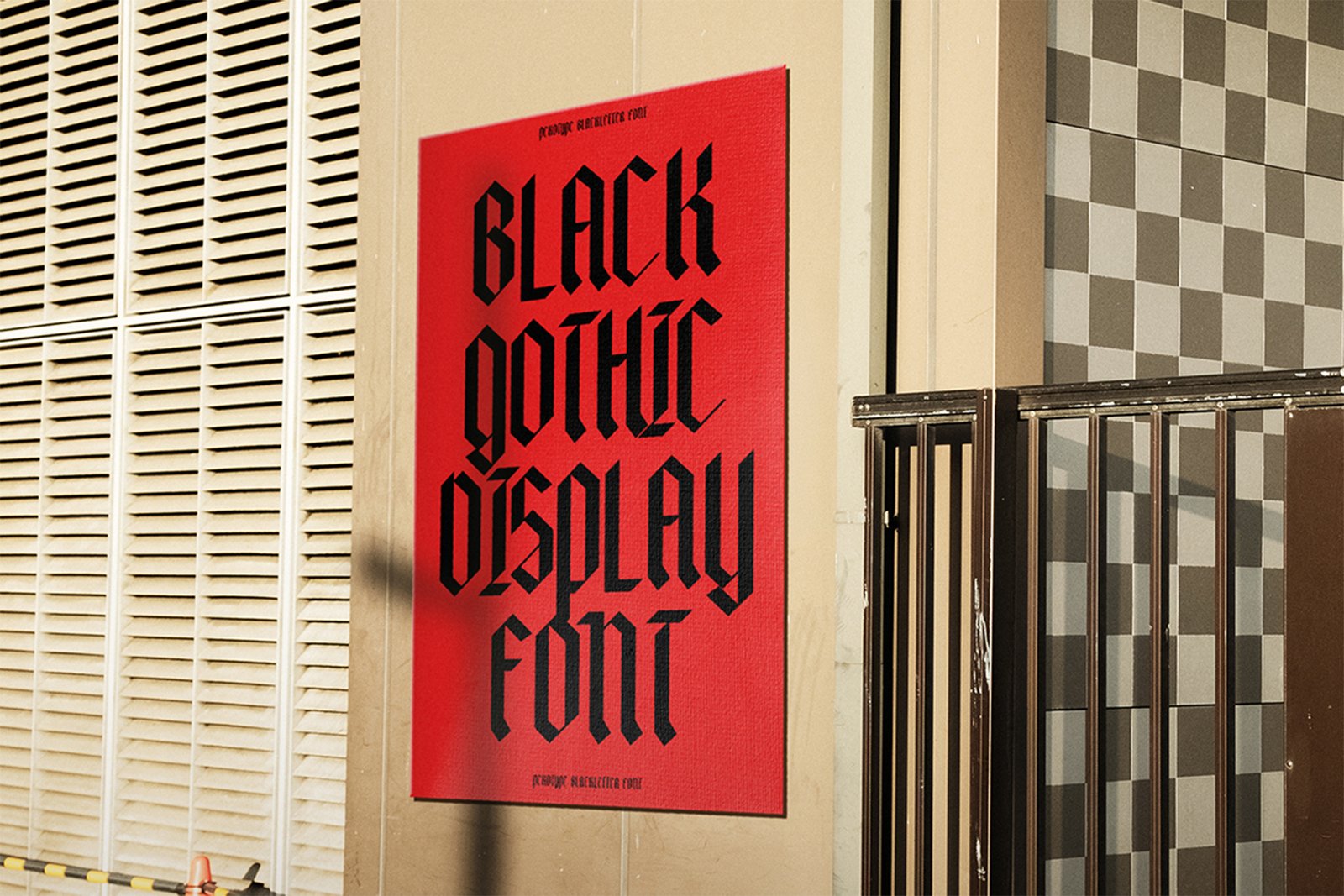 BLACKVILLE Font poster design