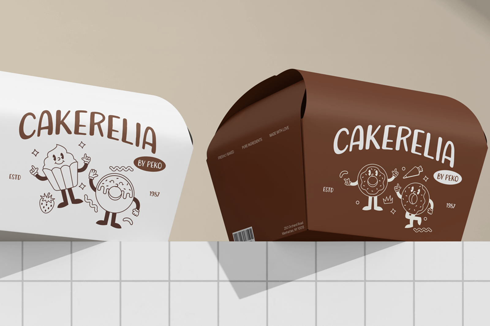 MAPLE WHISPER Font bakery packaging