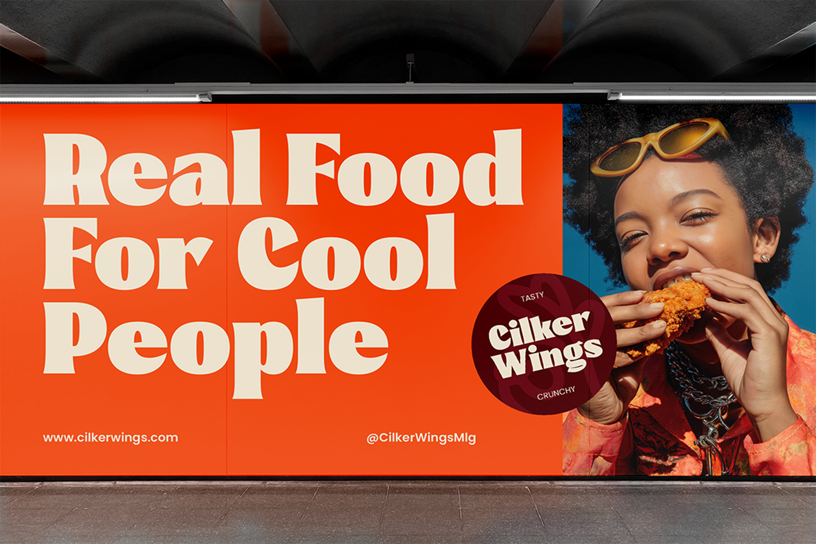 CILKER Font promotional advertising design