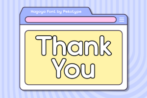 HAGOYA Font