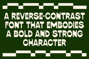 RUMANI Font reverse contrast sans serif