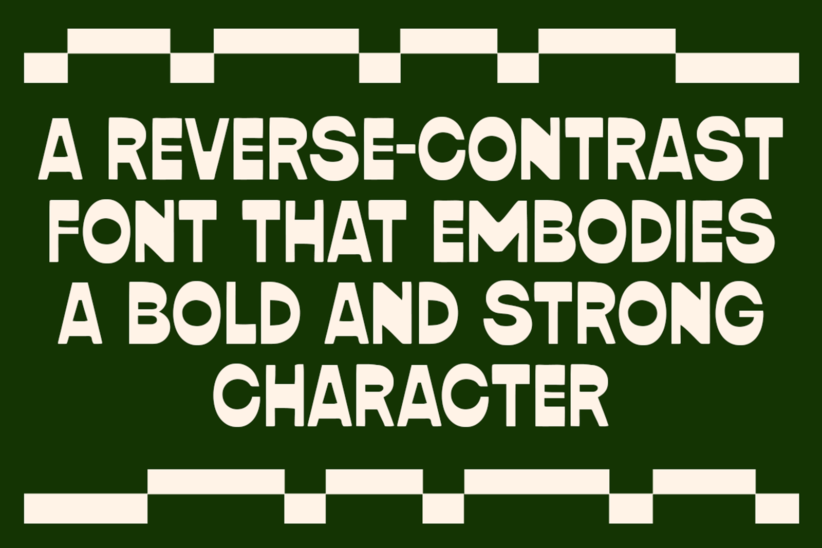 RUMANI Font reverse contrast sans serif