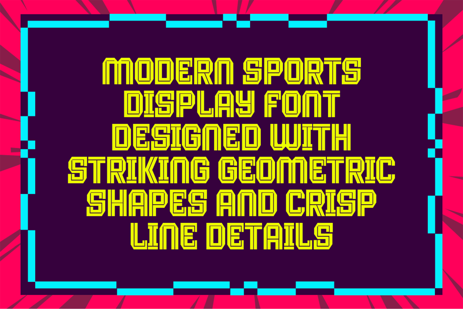 CUBARSI Font modern sport display preview