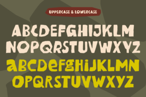 COFFEE BRUNCH Font uppercase and lowercase characters
