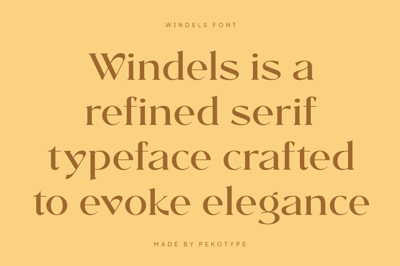 WINDELS Font