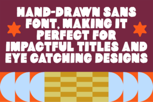 HONJE Font playful hand-drawn typeface