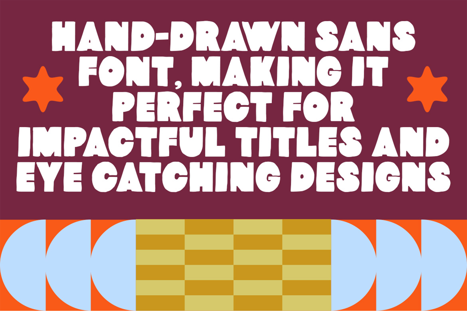 HONJE Font playful hand-drawn typeface
