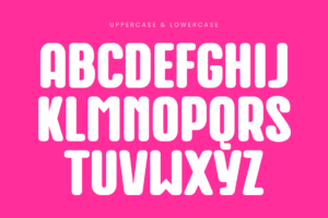 baune font alphabet character