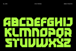VYKE Font all caps