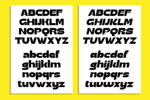 GALRIC Font uppercase and lowercase characters