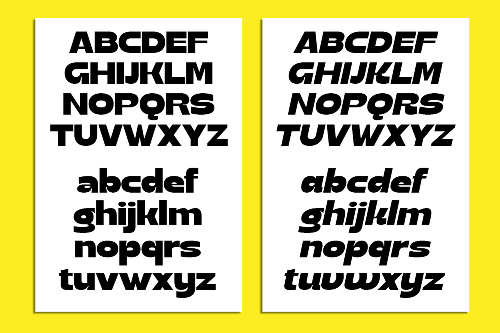 GALRIC Font uppercase and lowercase characters