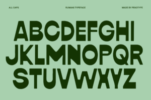 RUMANI Font uppercase characters