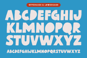 DIRTY LATTE Font uppercase and lowercase characters