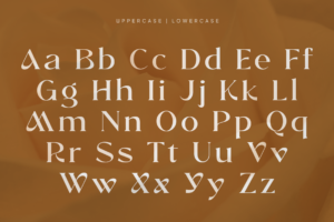 WINDELS Font uppercase and lowercase characters