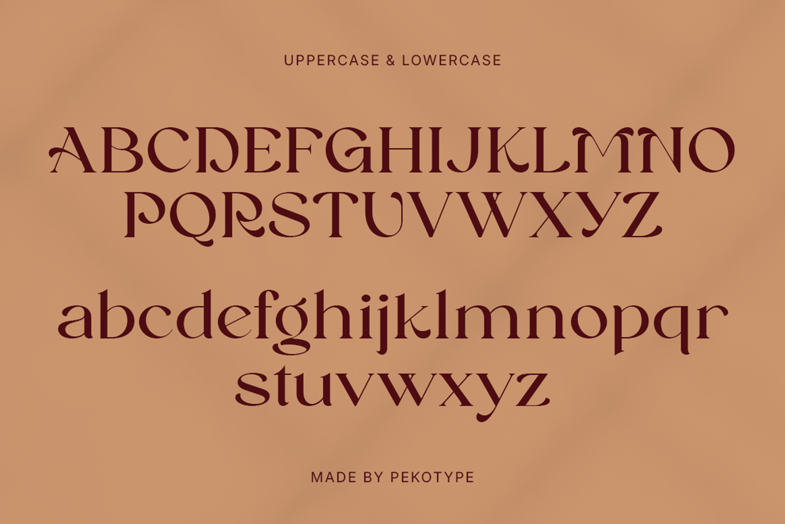 REINSA Font uppercase and lowercase characters