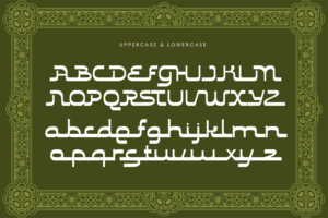 LAILATUL QADAR Font uppercase and lowercase characters