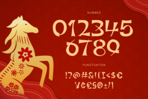 ZILONG Font numbers symbols and punctuation
