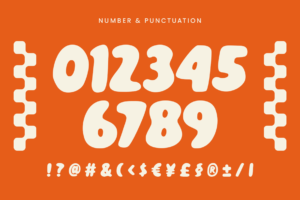 KRISPO Font numbers symbols and punctuation