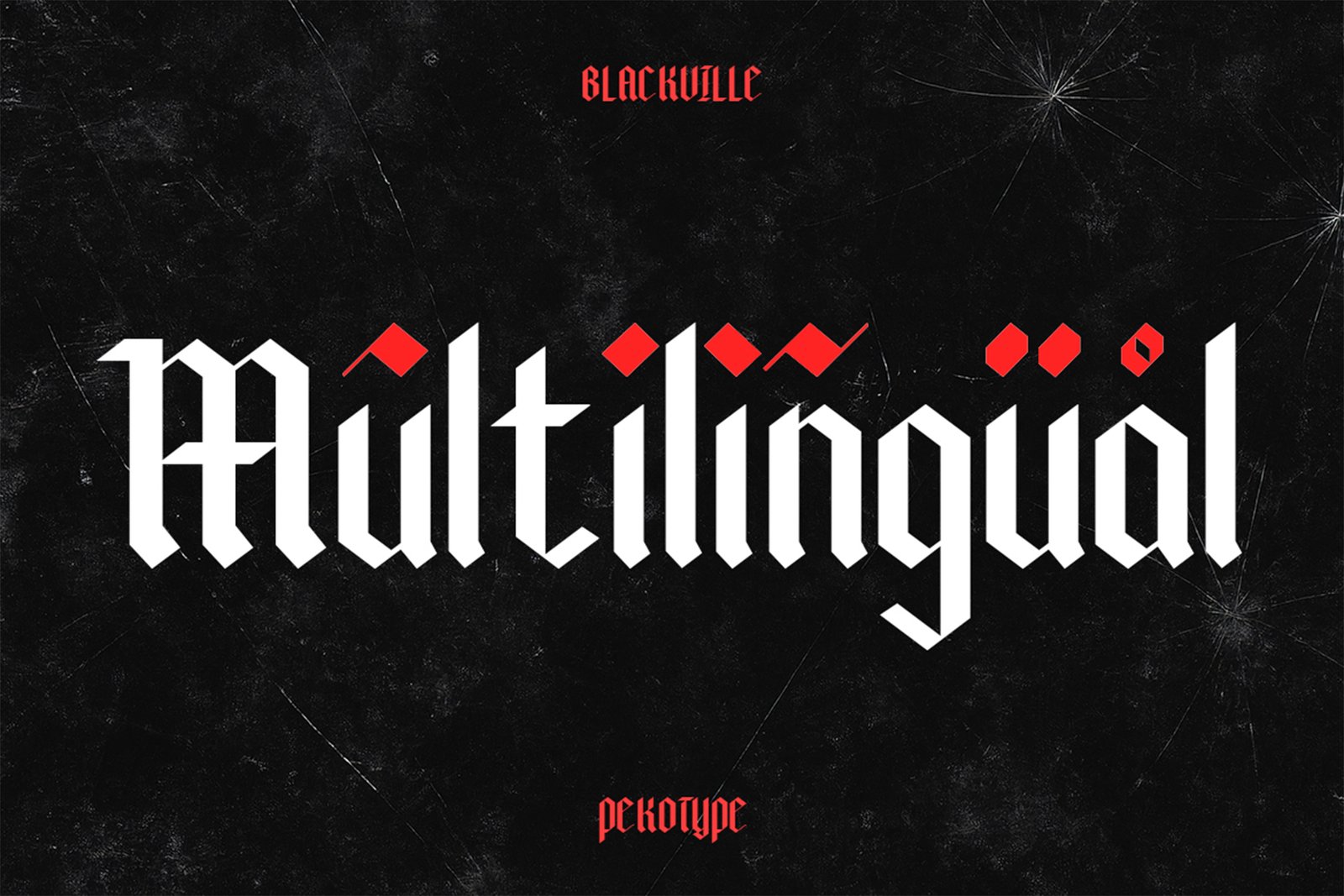 BLACKVILLE Font multilingual support