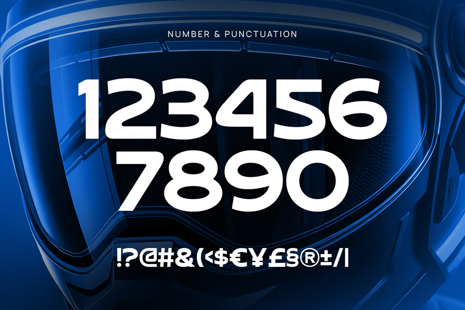 FLYMAX Font numbers symbols and punctuation