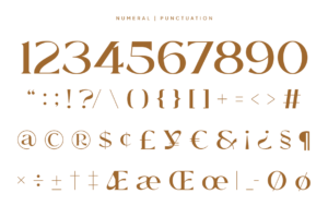 WINDELS Font numbers symbols and punctuation