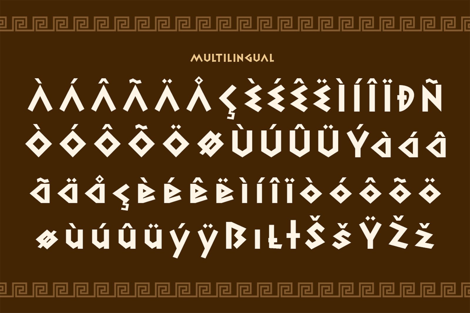 ARCHIDES Font multilingual support