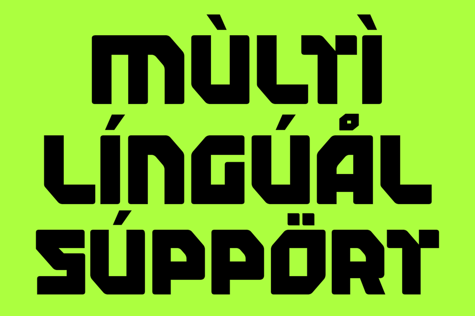 VYKE Font multilingual support
