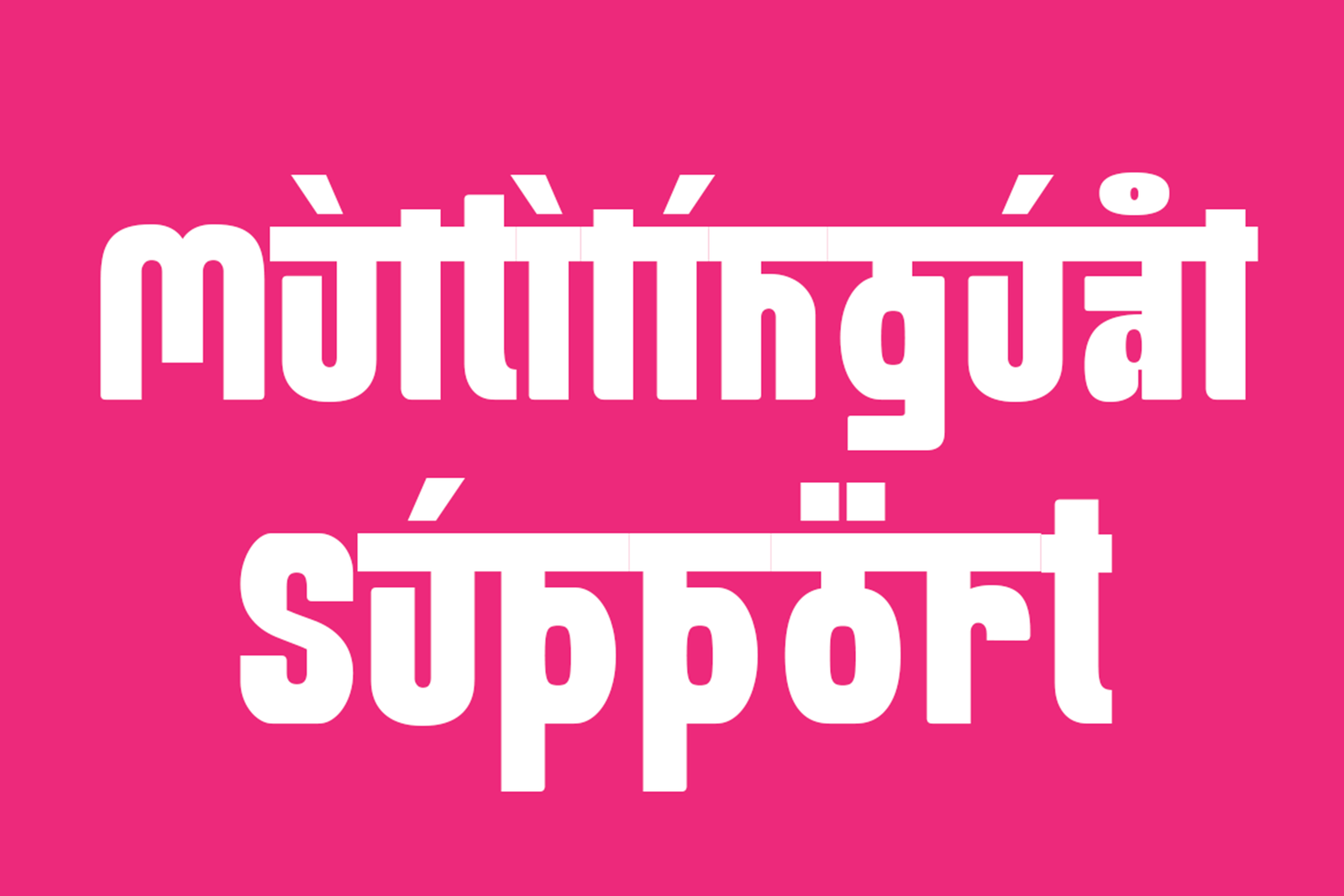 AKSHAYA Font multilingual support