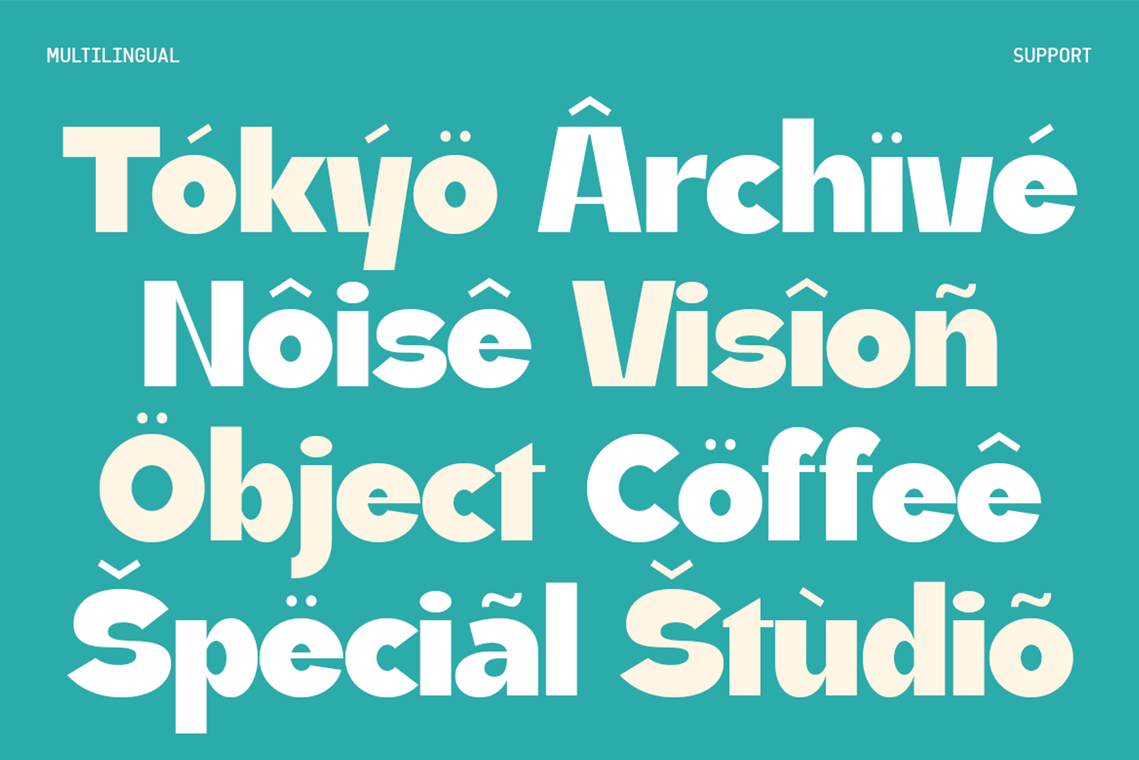 KOERA Font multilingual support