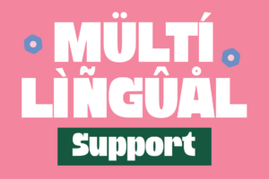 PURE MANGO Font multilingual support