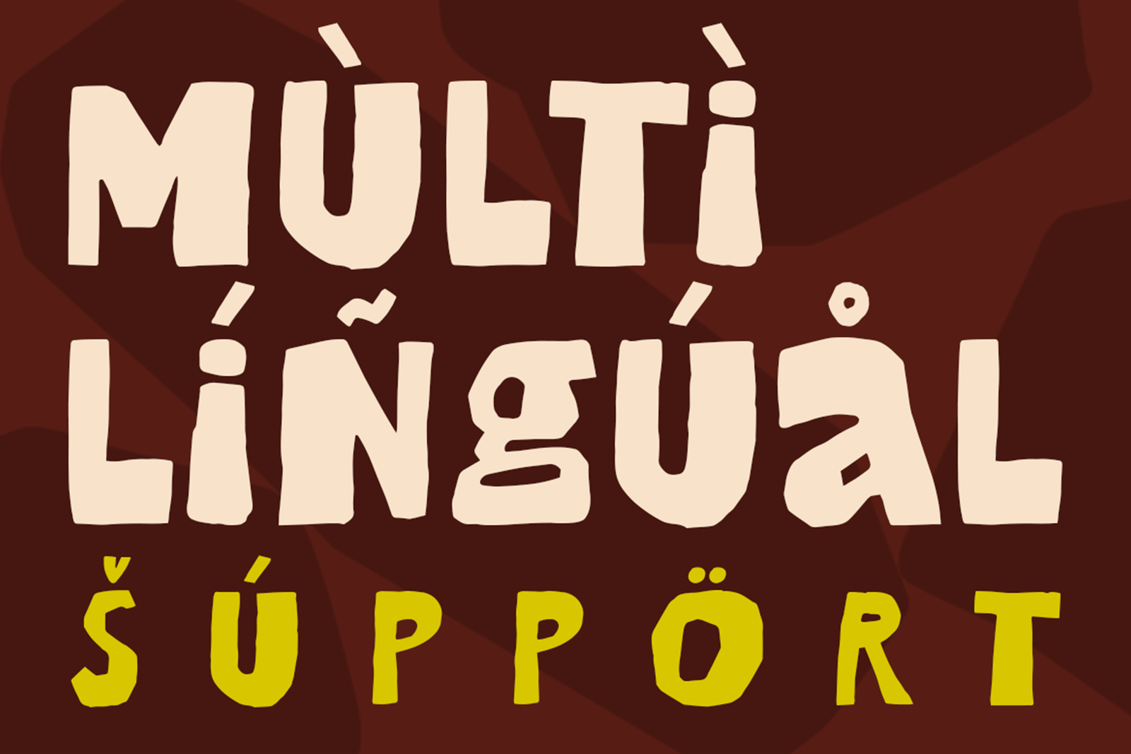 COFFEE BRUNCH Font multilingual support