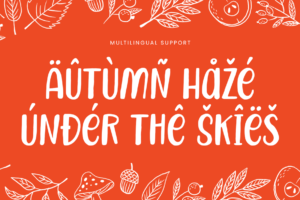 MAPLE WHISPER Font multilingual support