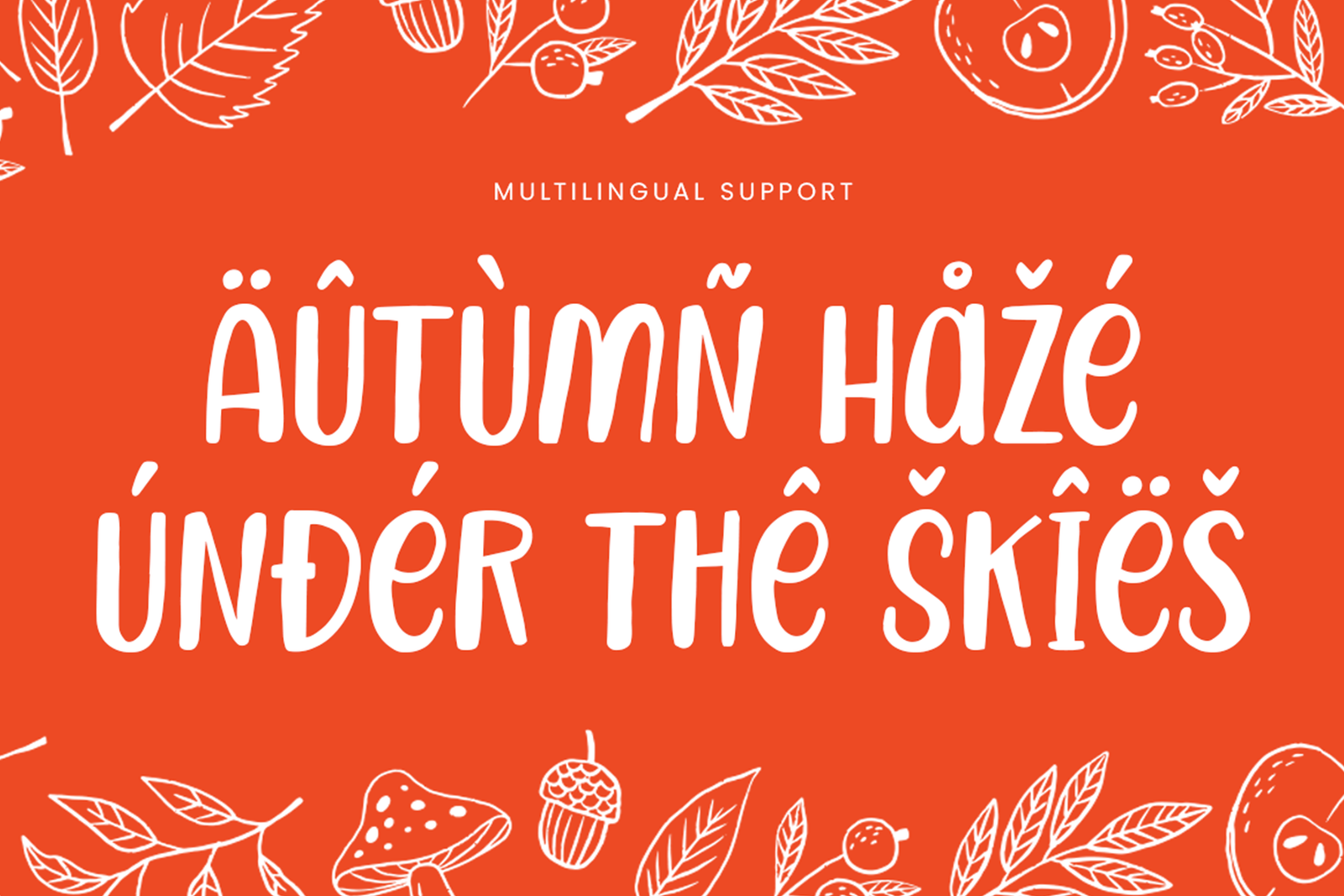 MAPLE WHISPER Font multilingual support