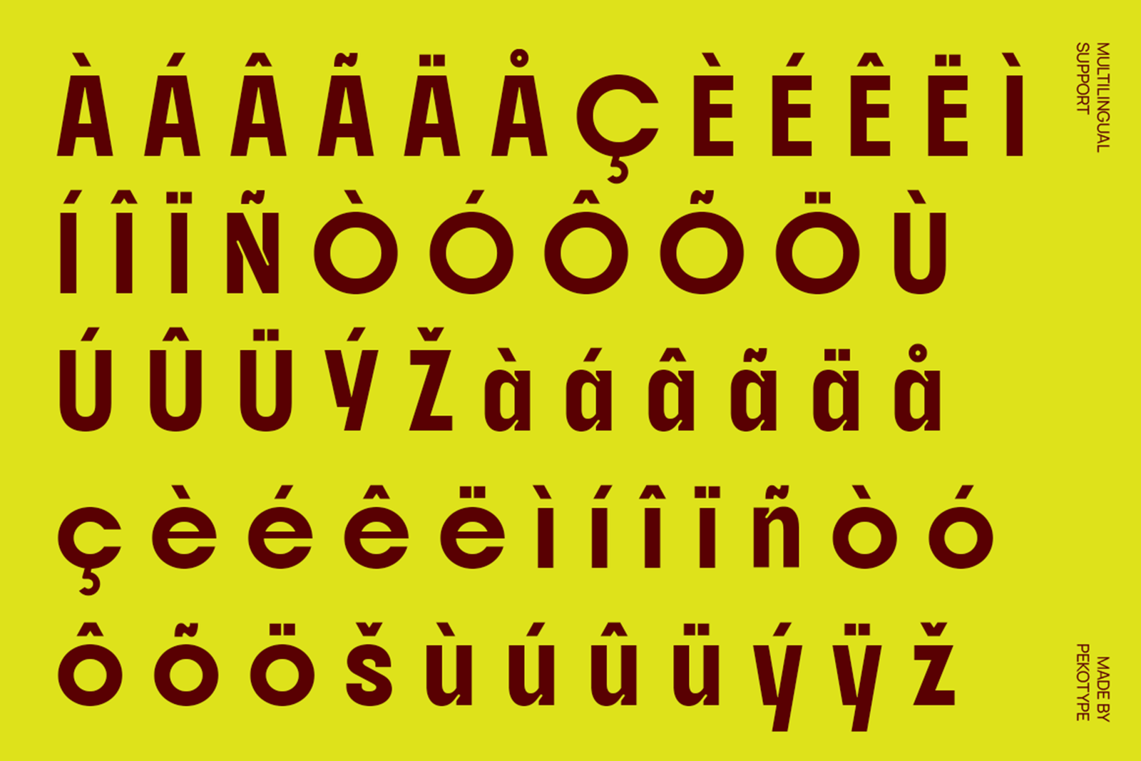 PATIMORE Font multilingual support