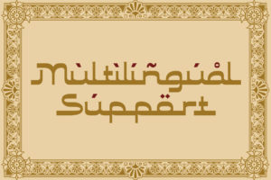 LAILATUL QADAR Font multilingual support