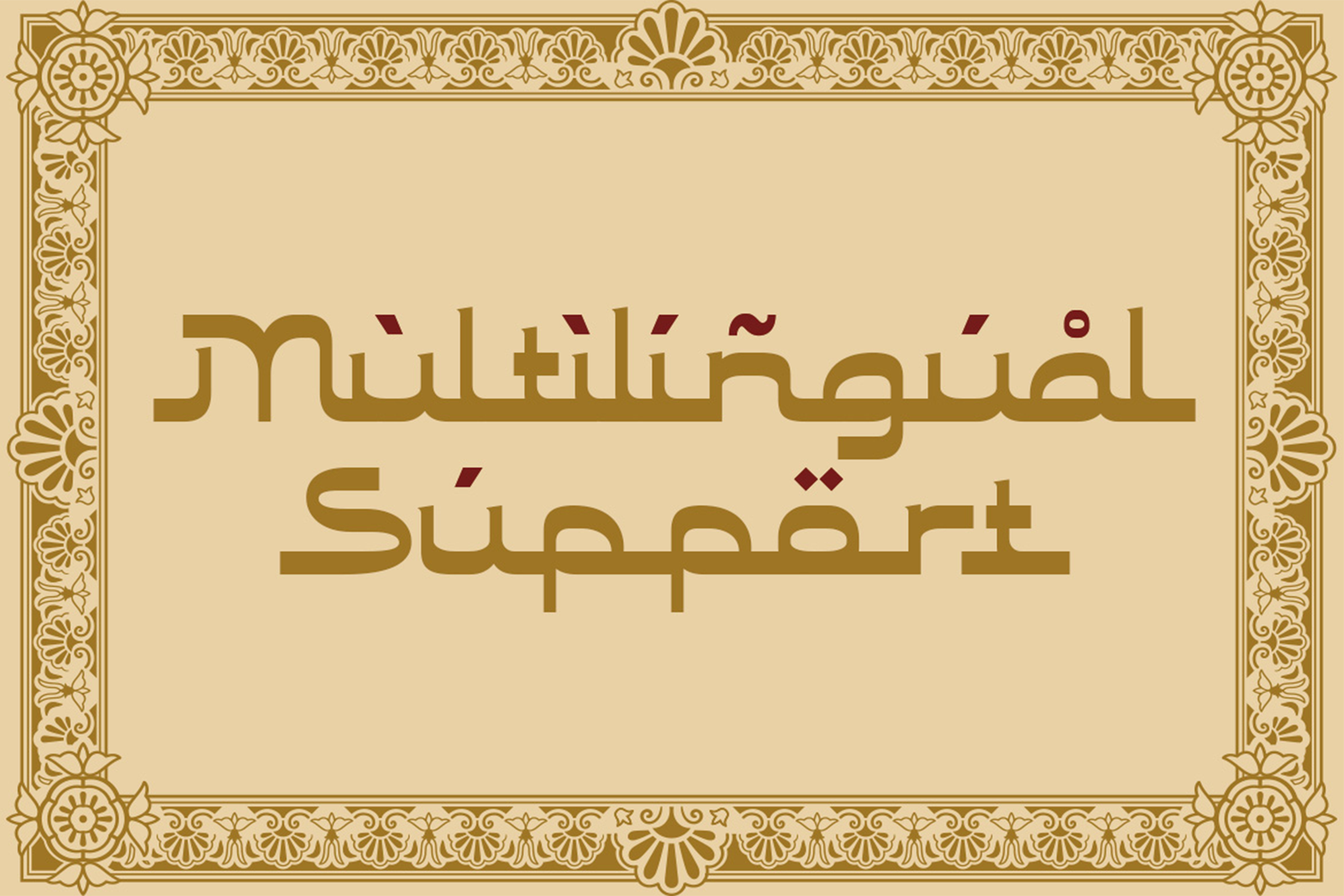 LAILATUL QADAR Font multilingual support