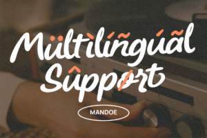 MANDOE Font multilingual support