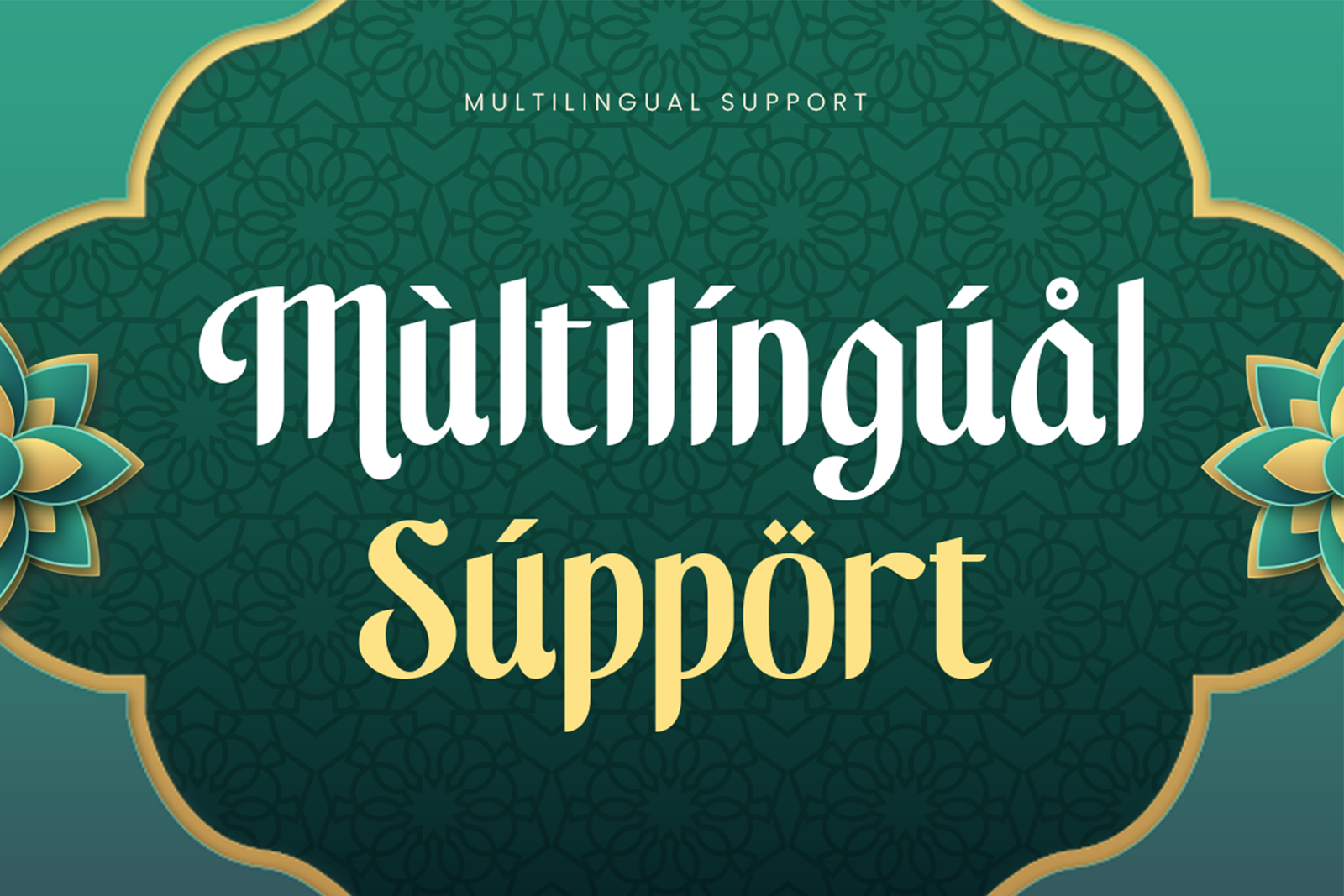 RASYAD Font multilingual support