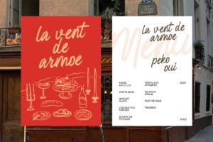 BASILK Font restaurant menu design