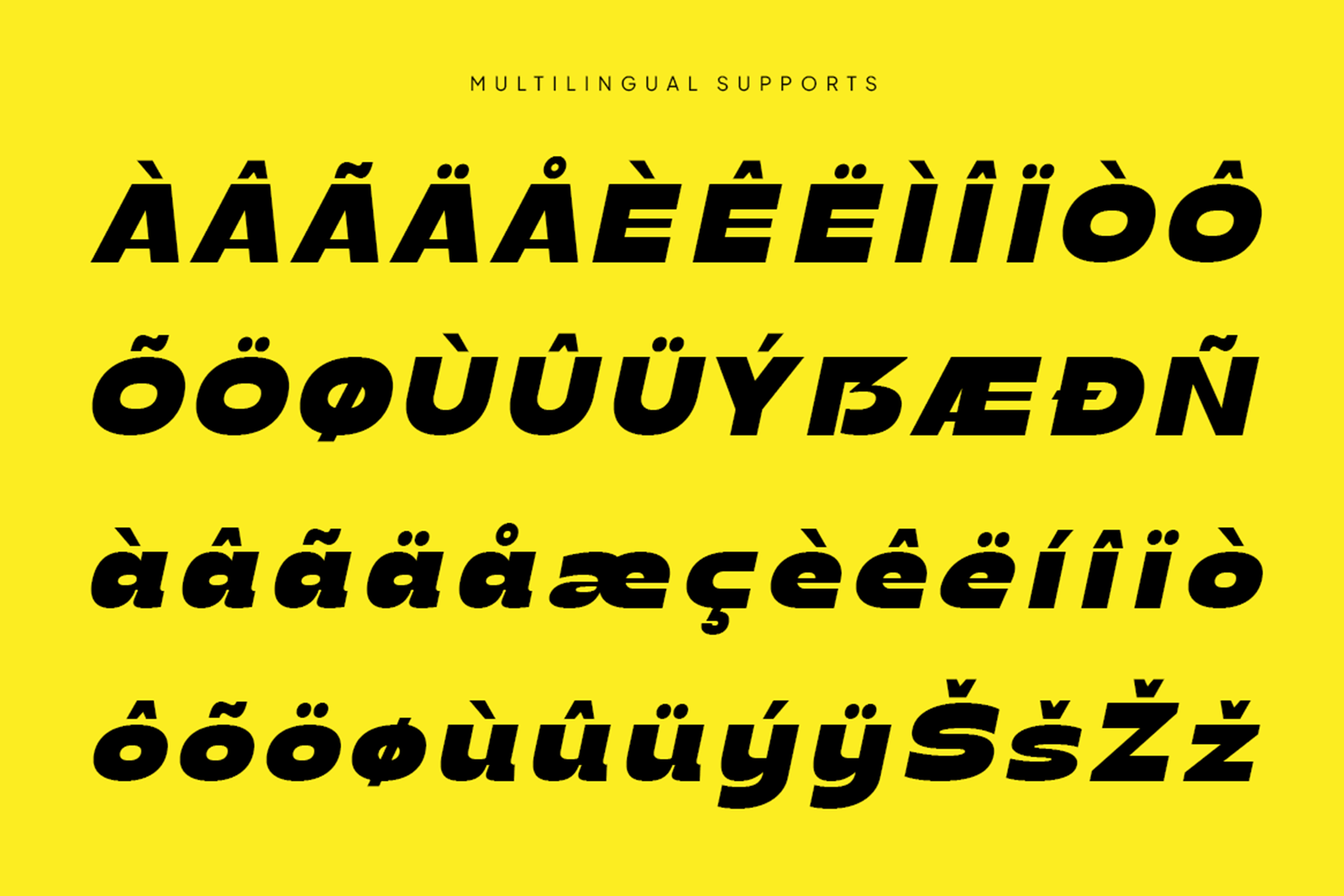 GALRIC Font multilingual support