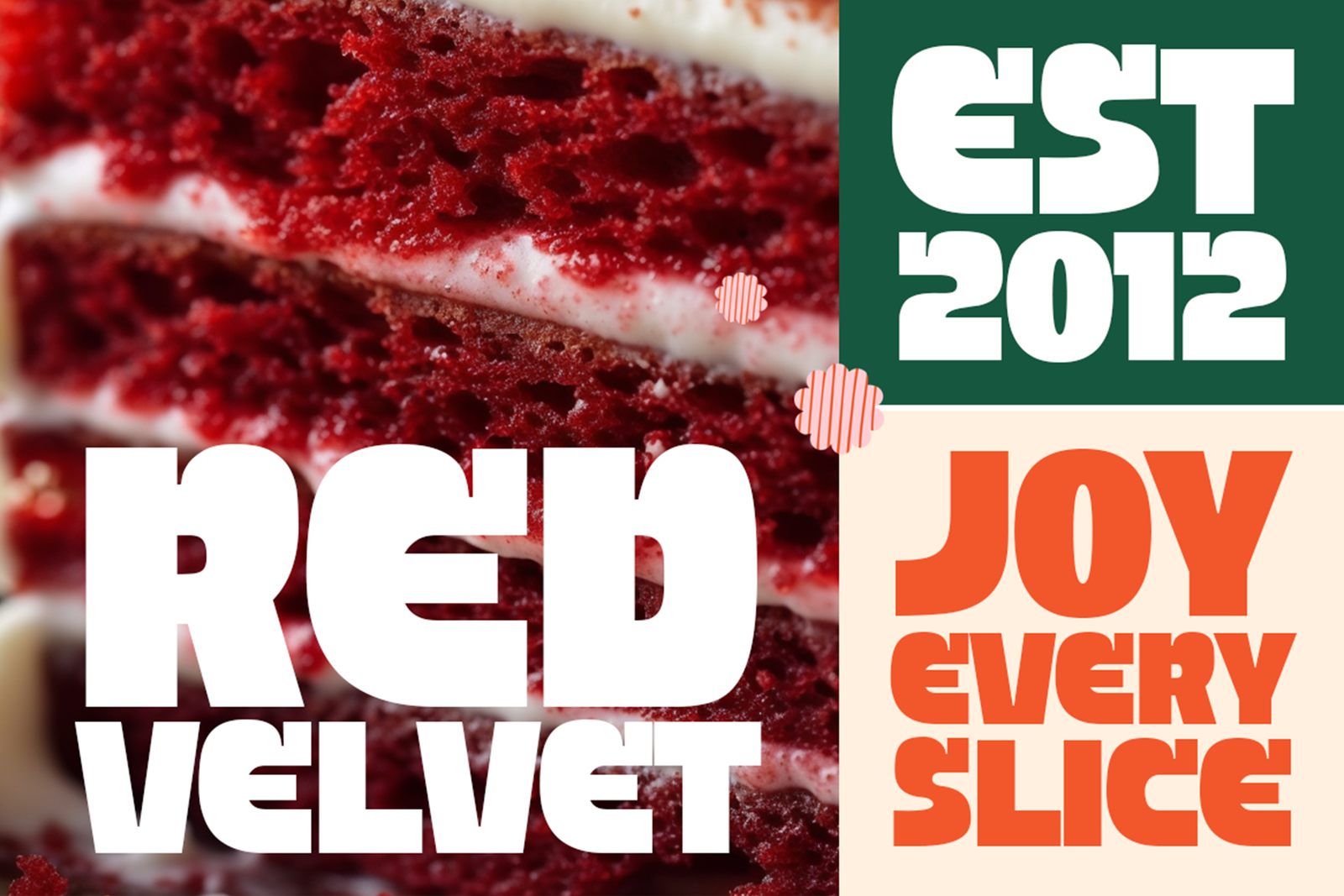 PURE MANGO Font red velvet product design