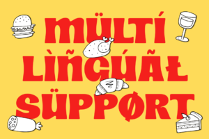 SOUR SALTY Font multilingual support