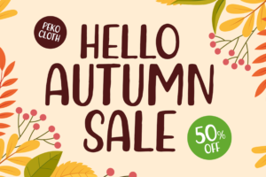 MAPLE WHISPER Font autumn sale poster