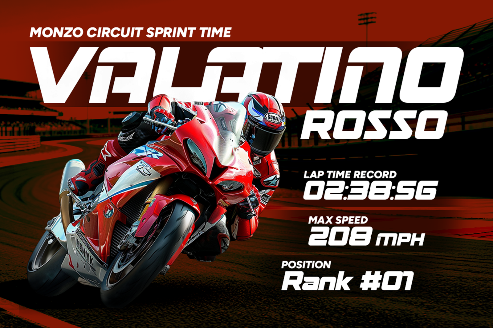 ERGOZ Font motorcycle racing poster